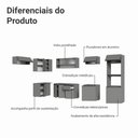 Ver imagem 5 de Armário de Cozinha Compacta de Canto Suspenso 465cm Cinza Nice Madesa 02