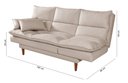 Ver imagem 7 de Sofá Cama Vancouver Suede 3 Lugares Areia 376 Império Estofados
