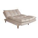 Ver imagem 4 de Sofá Cama Vancouver Suede 3 Lugares Areia 376 Império Estofados