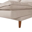 Ver imagem 3 de Sofá Cama Vancouver Suede 3 Lugares Areia 376 Império Estofados