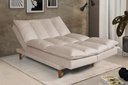 Ver imagem 1 de Sofá Cama Vancouver Suede 3 Lugares Areia 376 Império Estofados