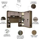 Ver imagem 2 de Guarda Roupa Casal Modulado Cp04 Delphi Avelã/cinnamon L01 - Mpozenato