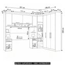 Ver imagem 3 de Guarda Roupa Casal Modulado Cp04 Delphi Avelã/cinnamon L01 - Mpozenato