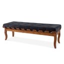 Ver imagem 2 de Recamier Isabela 120cm Madeira Maciça Imbuia Suede Preto L14 Rmi