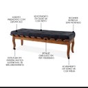 Ver imagem 4 de Recamier Isabela 120cm Madeira Maciça Imbuia Suede Preto L14 Rmi
