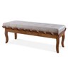Recamier Isabela 160cm Madeira Maciça Imbuia Linho Bege M58 Rmi - 2
