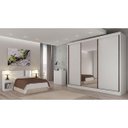 Ver imagem 5 de Guarda-Roupa Casal com Espelho 3 Portas Diamond- - Branco