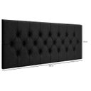 Ver imagem 6 de Cabeceira Cama Casal Queen Box Estofada 1,60 Capitonê Suspensa - Preto Suede
