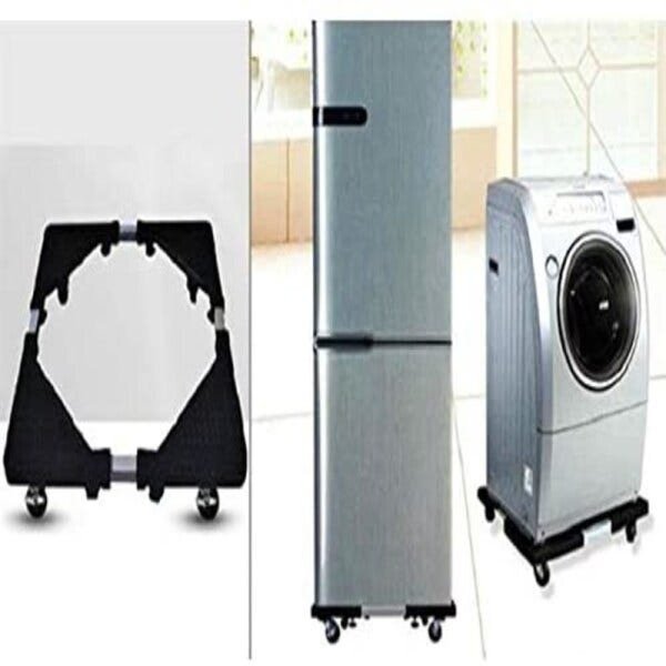 Carrinho suporte ajustavel para fogao geladeira maquina de lavar e refrigerador com rodinhas - 4