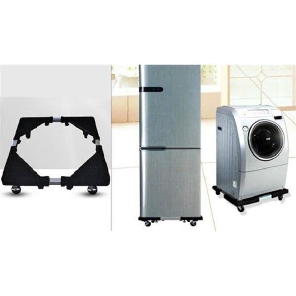 Carrinho suporte ajustavel para fogao geladeira maquina de lavar e refrigerador com rodinhas - 2