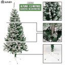 Ver imagem 3 de Árvore de Natal Alpina Neve Pequena Nevada Luxo 1.50 Pinheiro 400 Galhos Branca Cheia