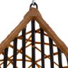 Cadeira Balanço Ninho Suspenso Gota Tramado com Suporte e Almofada Impermeável Acesse Móveis - 6