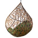 Ver imagem 5 de Cadeira Balanço Ninho Suspenso Gota Tramado com Suporte e Almofada Impermeável Acesse Móveis