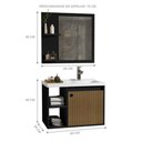 Ver imagem 5 de Conjunto Gabinete com Cuba e Espelheira Juárez Preto/ripado