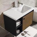 Ver imagem 2 de Conjunto Gabinete com Cuba e Espelheira Juárez Preto/ripado