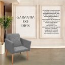 Ver imagem 4 de Cadeira Poltrona para Sala Quarto Confortável e Reforçada Agata :cinza Chumbo