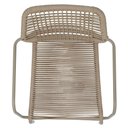 Ver imagem 6 de Kit 4 Cadeiras com Braços Empilhável Copacabana Fratini Aço Carbono Fendi Trama Corda Náutica