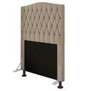 Ver imagem 1 de Cabeceira Greta Para Cama Box Solteiro 90 cm Suede - D’Rossi - Bege
