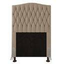 Ver imagem 3 de Cabeceira Greta Para Cama Box Solteiro 90 cm Suede - D’Rossi - Bege