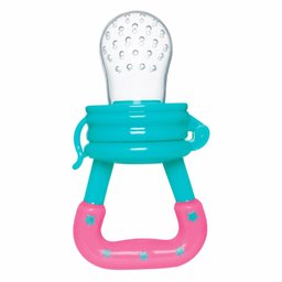 Porta-Frutinha Em Silicone Buba Azul e Rosa - 4