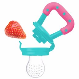 Porta-Frutinha Em Silicone Buba Azul e Rosa - 3
