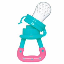 Porta-Frutinha Em Silicone Buba Azul e Rosa - 5