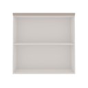 Ver imagem 4 de Armário Aéreo para Cozinha 2 Portas Provençais Americana 100% MDF Iluminata Cinza/Branco/Fendi