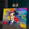 Quadro Decorativo Harvey Specter:120x80/DOURADA - 1