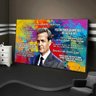Quadro Decorativo Harvey Specter:120x80/DOURADA - 2