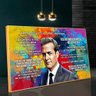 Quadro Decorativo Harvey Specter:120x80/DOURADA - 3