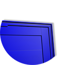 Ver imagem 3 de Porta Pivotante Alumínio Lambril Evolution c/Puxador e.Azul 120 Brimak