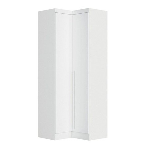 Móveis para Quarto Módulo Canto Reto 2 Porta Infinity Branco/Line