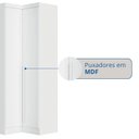 Ver imagem 7 de Móveis para Quarto Módulo Canto Reto 2 Porta Infinity Branco/Line