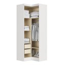 Ver imagem 4 de Móveis para Quarto Módulo Canto Reto 2 Porta Infinity Branco/Line
