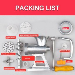 Maquina de Moer Carne Manualmente a Manivela Moedor Manual de Linguica Biscoito - 4