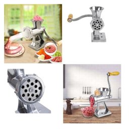 Maquina de Moer Carne Manualmente a Manivela Moedor Manual de Linguica Biscoito - 3