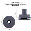 Ver imagem 5 de Nicho para Led Piscina Fibra Abs 1/2 Bsp Cônica