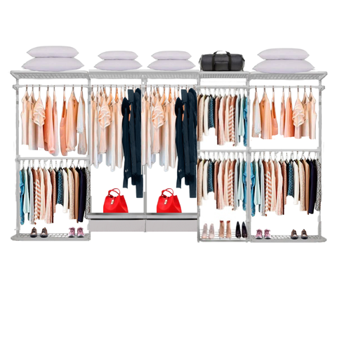 Closet Aramado - Linear Clr 371 com Gaveta - 3,70m - Branco