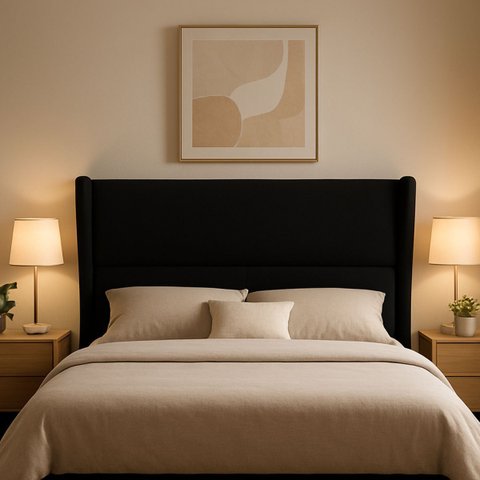 Cabeceira de Cama Box Estofada 90 Cm Solteiro Diamond Boucle