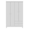 Guarda-Roupa Infantil 4 Portas 2 Gavetas Aquarela Baby Branco Flex - 1
