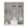 Guarda-Roupa Infantil 6 Portas 2 Gavetas Aquarela Baby Branco - 3