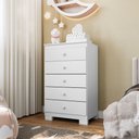 Ver imagem 1 de Cômoda Infantil com 5 Gavetas Aquarela Baby Branco Clique Chique