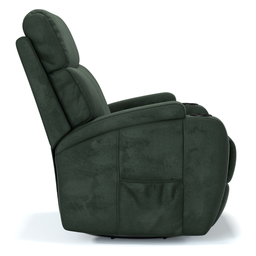 Poltrona do Papai Reclinável em Tecido Suede Cor Verde Musgo Elétrica - Modelo Imperial - 4