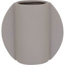 Ver imagem 1 de Vaso Decorativo Enfeite Casa Cerâmica 17x17x17cm Bege