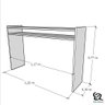 Escrivaninha Mesa Notebook 1,20m com Prateleira Branca Mdf - 4