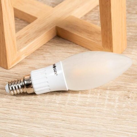 Lâmpada Filamento de Led 3w E14 Amarela Fosca Ourolux