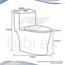 Ver imagem 6 de  Vaso Sanitário Monobloco Cerâmica Modelo Unitum Tubrax – Branco
