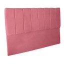 Ver imagem 3 de Cabeceira Casal King Estofada para Cama Box Dália Suede Rosa