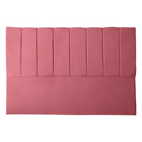 Cabeceira Casal King Estofada para Cama Box Dália Suede Rosa