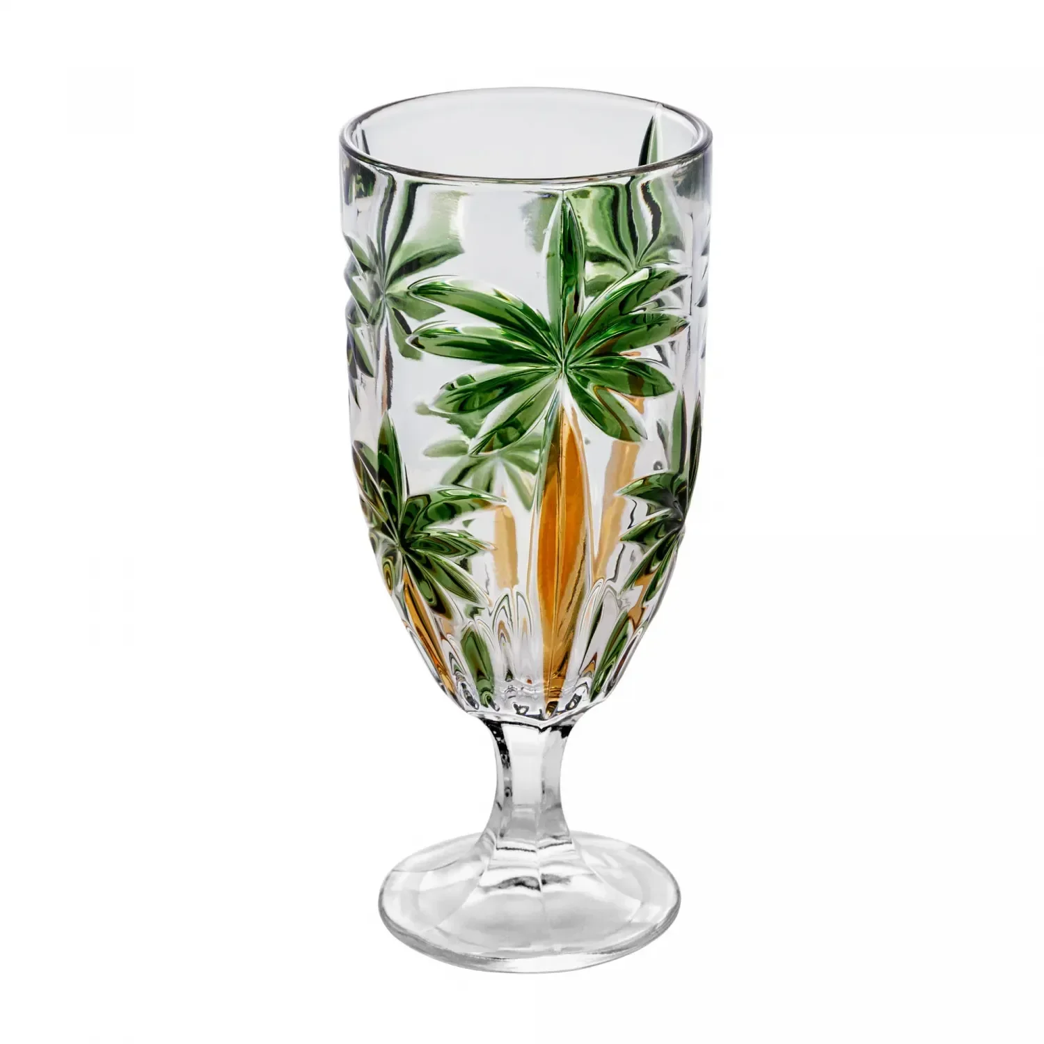 Ver imagem 1 de Taca Palm Tree Handpaint 450ml Cristal Ecologico